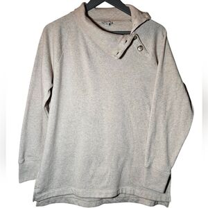 J. Crew Cowl Button Neck Sweatshirt